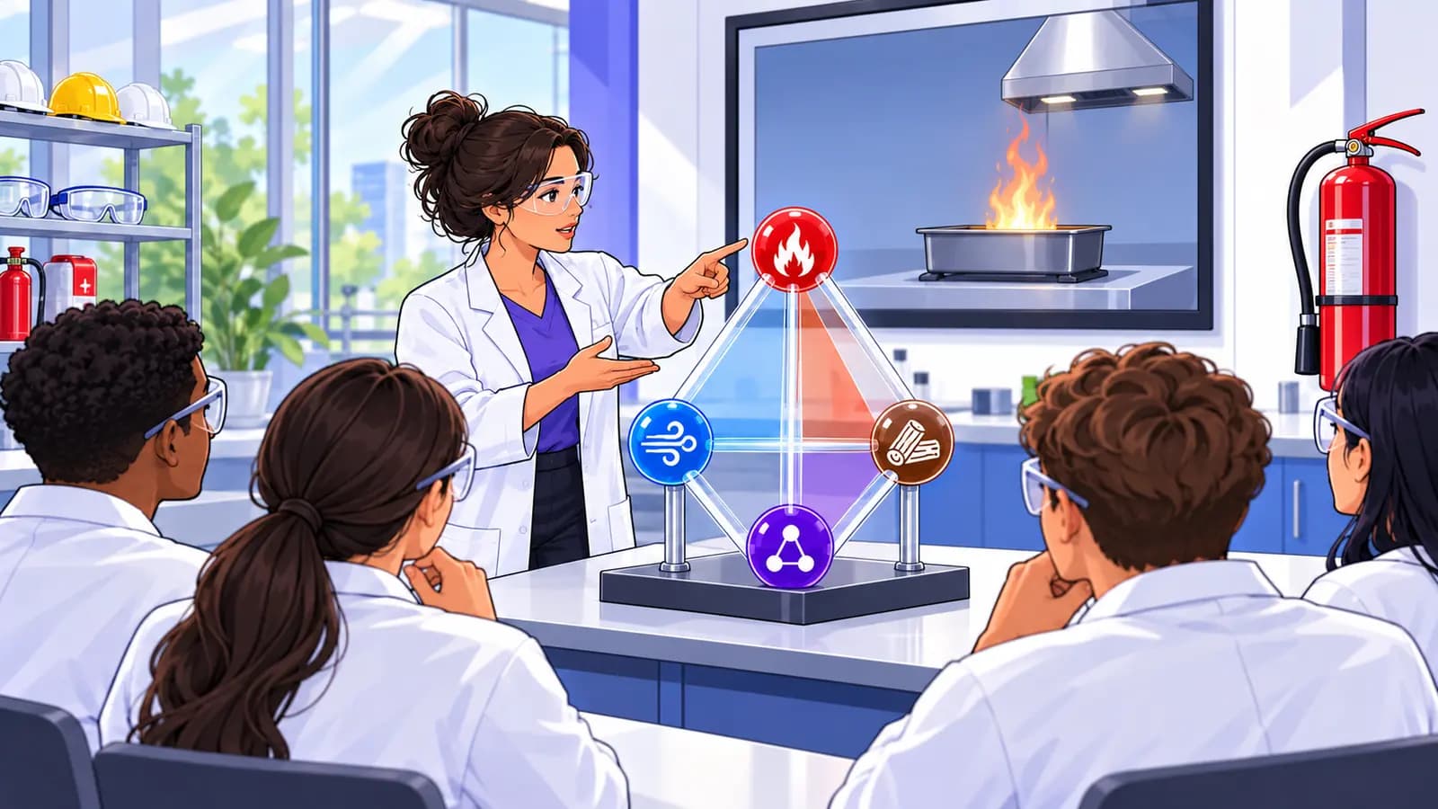 What’s Fire Tetrahedron | Guide for Fire Safety & Prevention