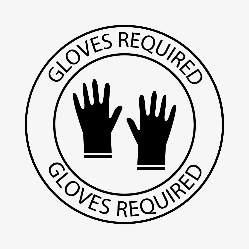 Gloves Required Sign Sign